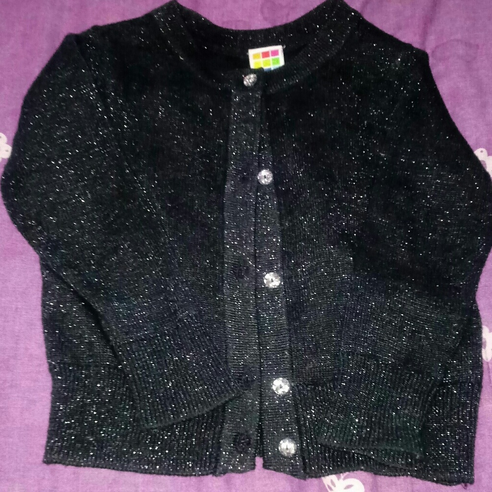 24 months healthex black shiny sweater
